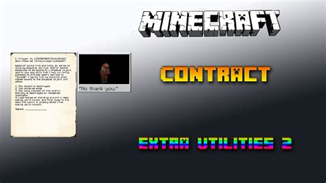 extra utilities 2 contract|Contract Minecraft Extra Utilities 2 Tutorial  .